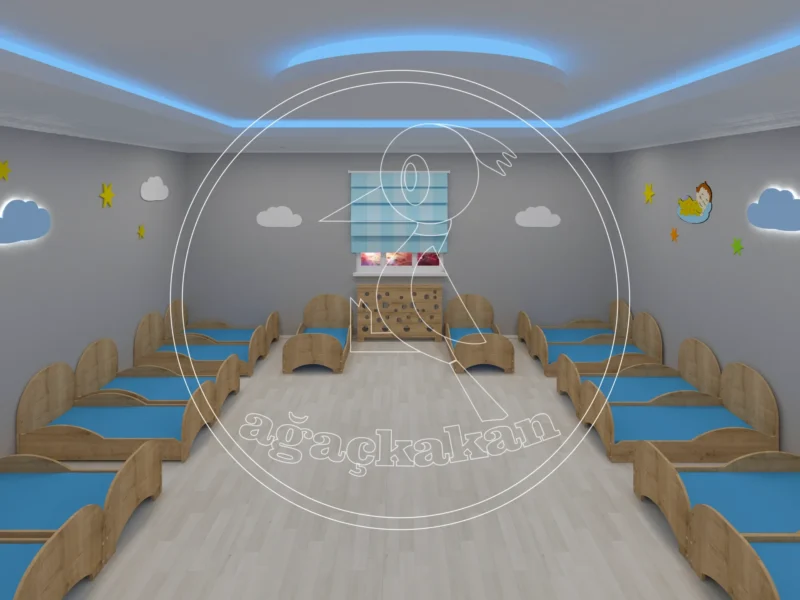 Anaokulu Fabrikası Natürel kampet uyku odası, Anaokullarında Uyku Saatinin Önemi