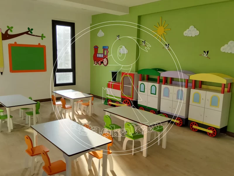 Nova Kreş & Gündüz Bakım Evi Tren Sınıf konsepti Çerkezköy