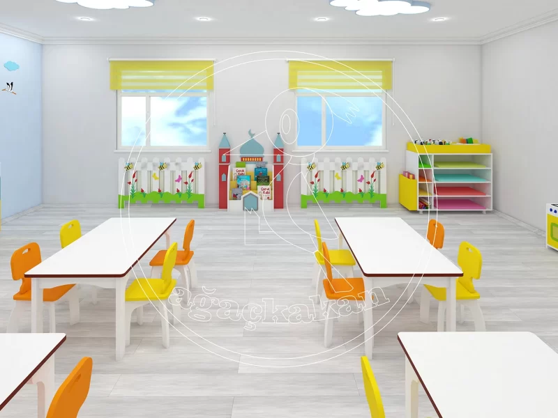 Cami Temalı 4-6 yaş kuran kursu sinif konsepti kalorifer kapaması | Anaokulu Fabrikası