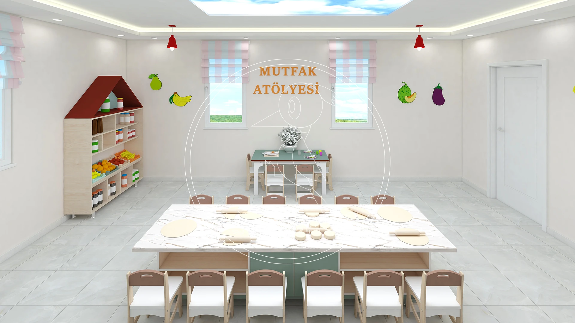 Mutfak ve Aşçılık Atölyesi | Masa ve Dolap